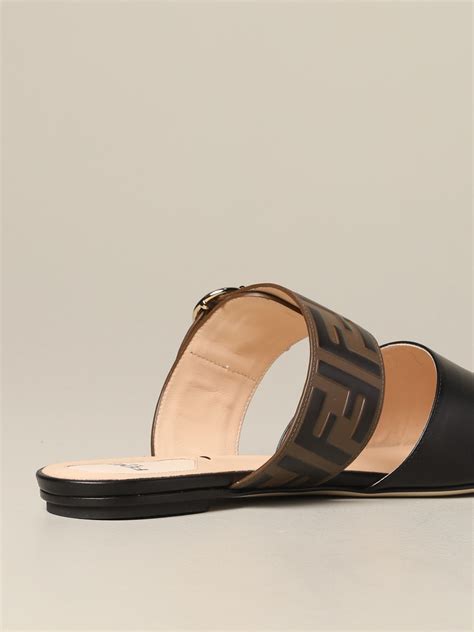 fendi sandals women's|fendi women's flat sandals.